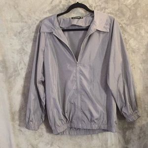 Pretty Little Things Gray Reflective Windbreaker